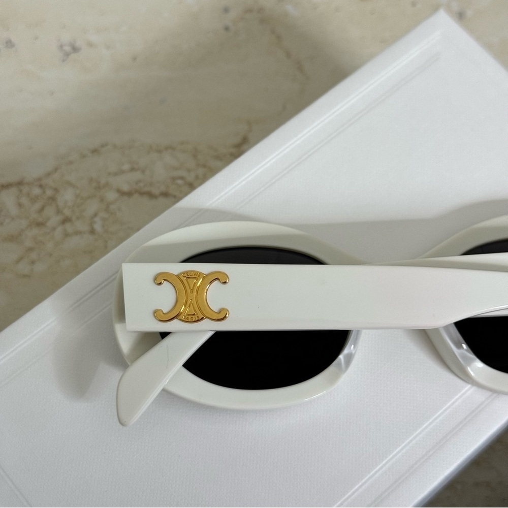 New! Celine Sunglasses, CL40194U 25A, oval, Triomphe, Authentic - Picture 6 of 13